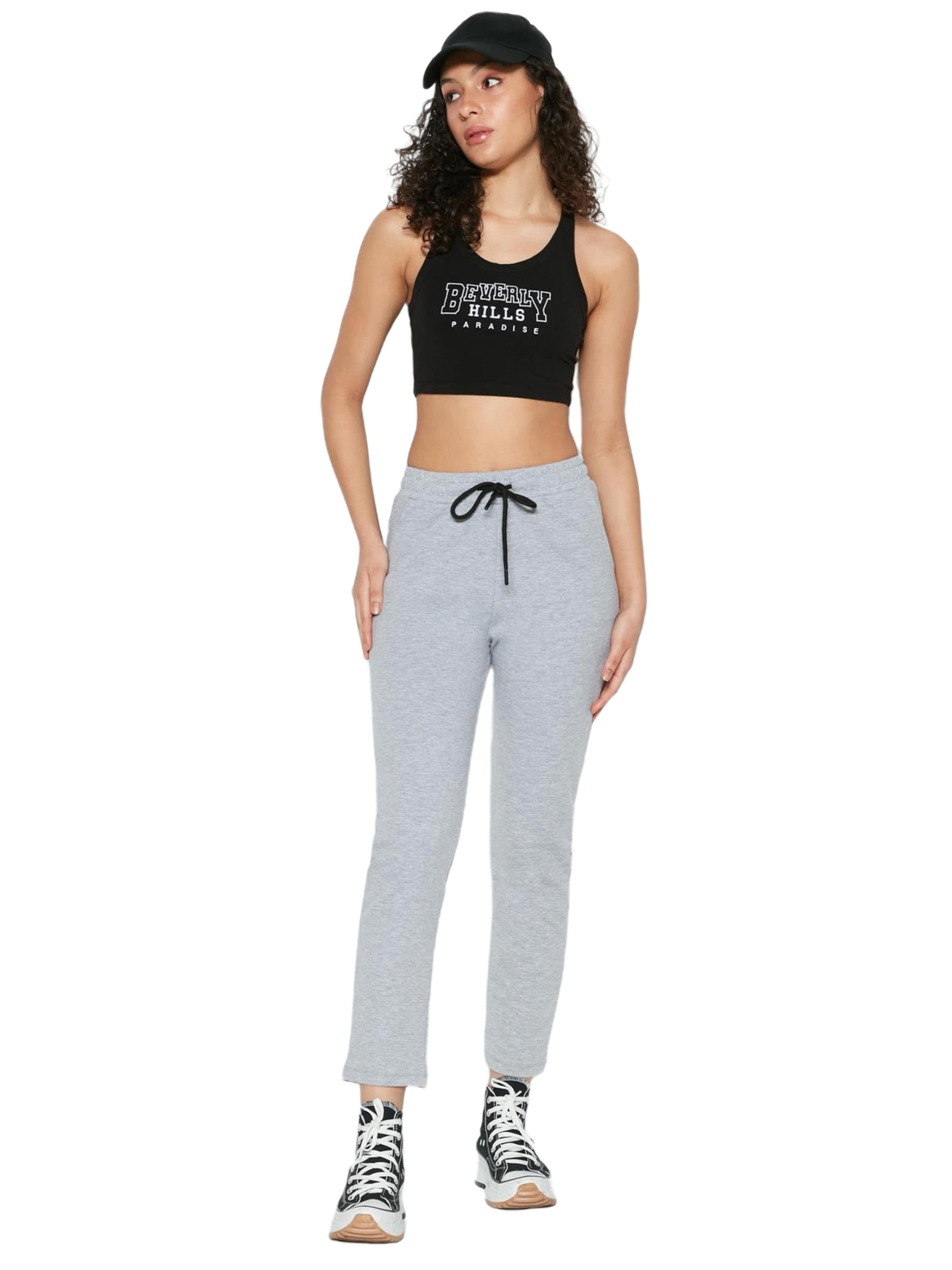 C&City Tapered Pants in Grey: front