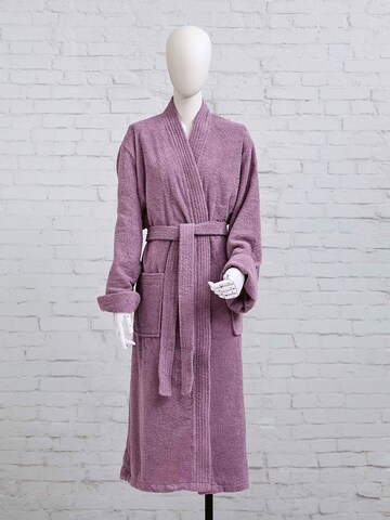 TOM TAILOR Long Bathrobe in Purple