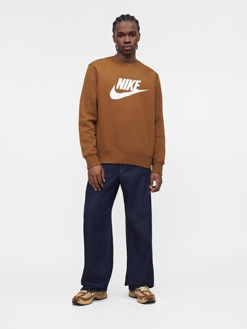 Nike Sportswear Sweatshirt 'CLUB' in Braun