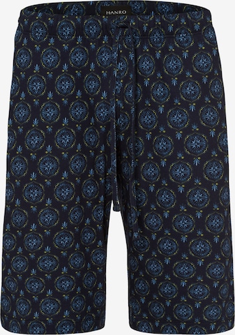 Hanro Pyjamabroek ' Night & Day ' in Blauw: voorkant