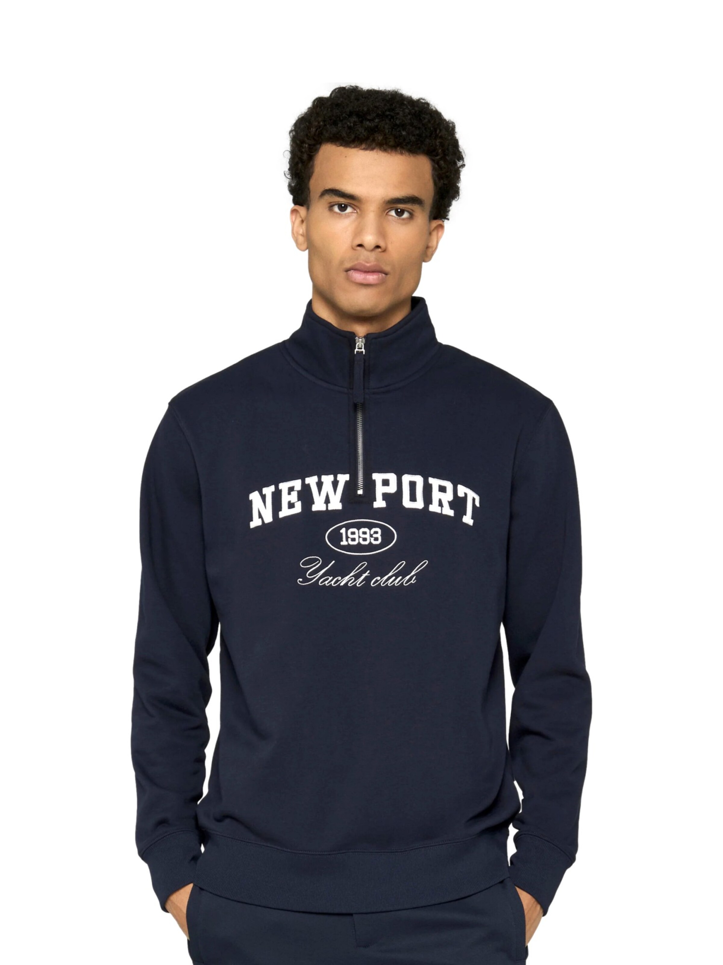 INDICODE Sweatshirt in Blauw: voorkant