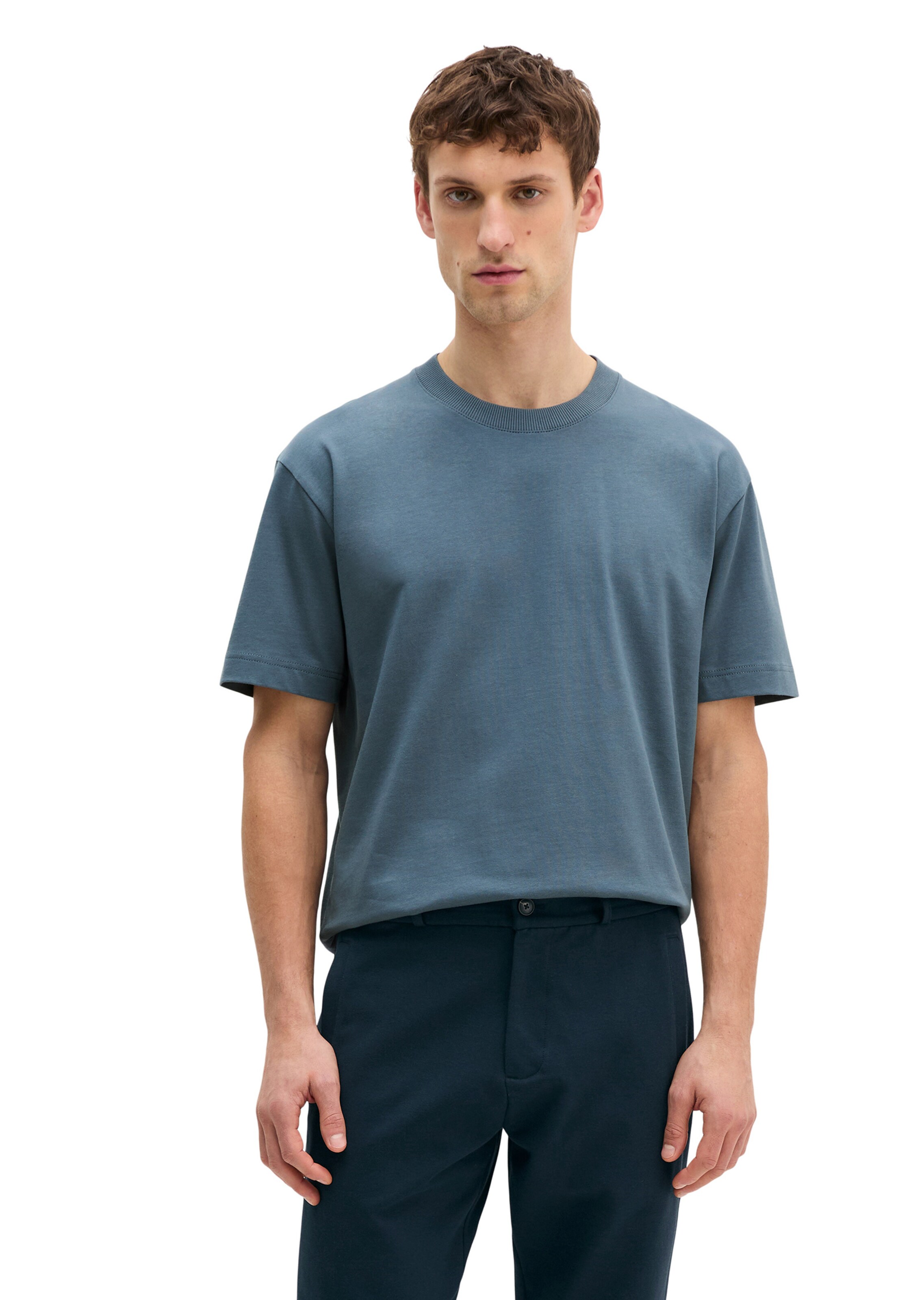 Marc O'Polo Shirt in Blauw: voorkant