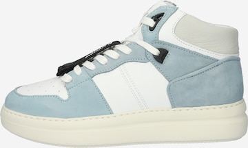 BLACKSTONE Hög sneaker i vit: framsida