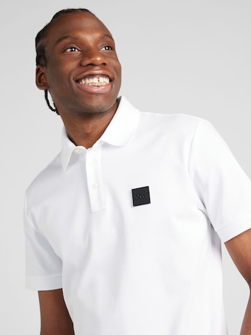 BOSS Black Poloshirt 'Parlay 143' in Weiß