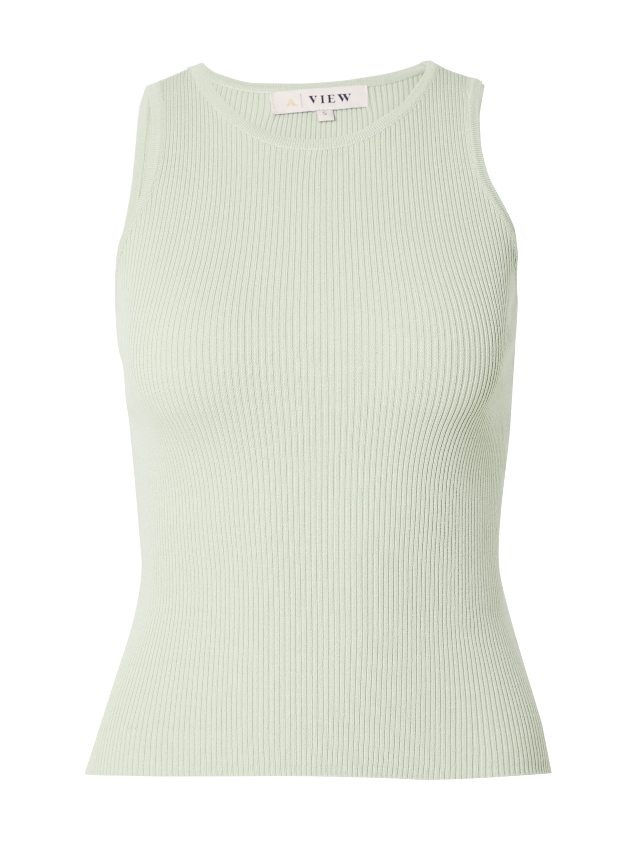 A-VIEW Вязаный топ в Зеленый: спереди