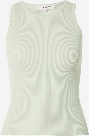 A-VIEW Knitted Top in Green: front