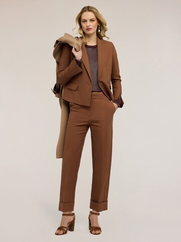 Wide Leg Pantalon MOTIVI en marron : devant