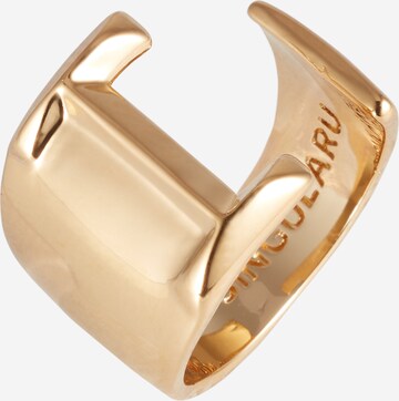 Singularu Ring 'Custom Letter Signet' in Goud: voorkant