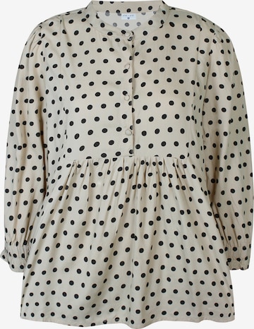 ze-ze Blouse 'Dottie 638' in Beige: voorkant