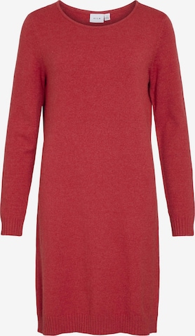 VILA - Vestido de punto en rojo: frente