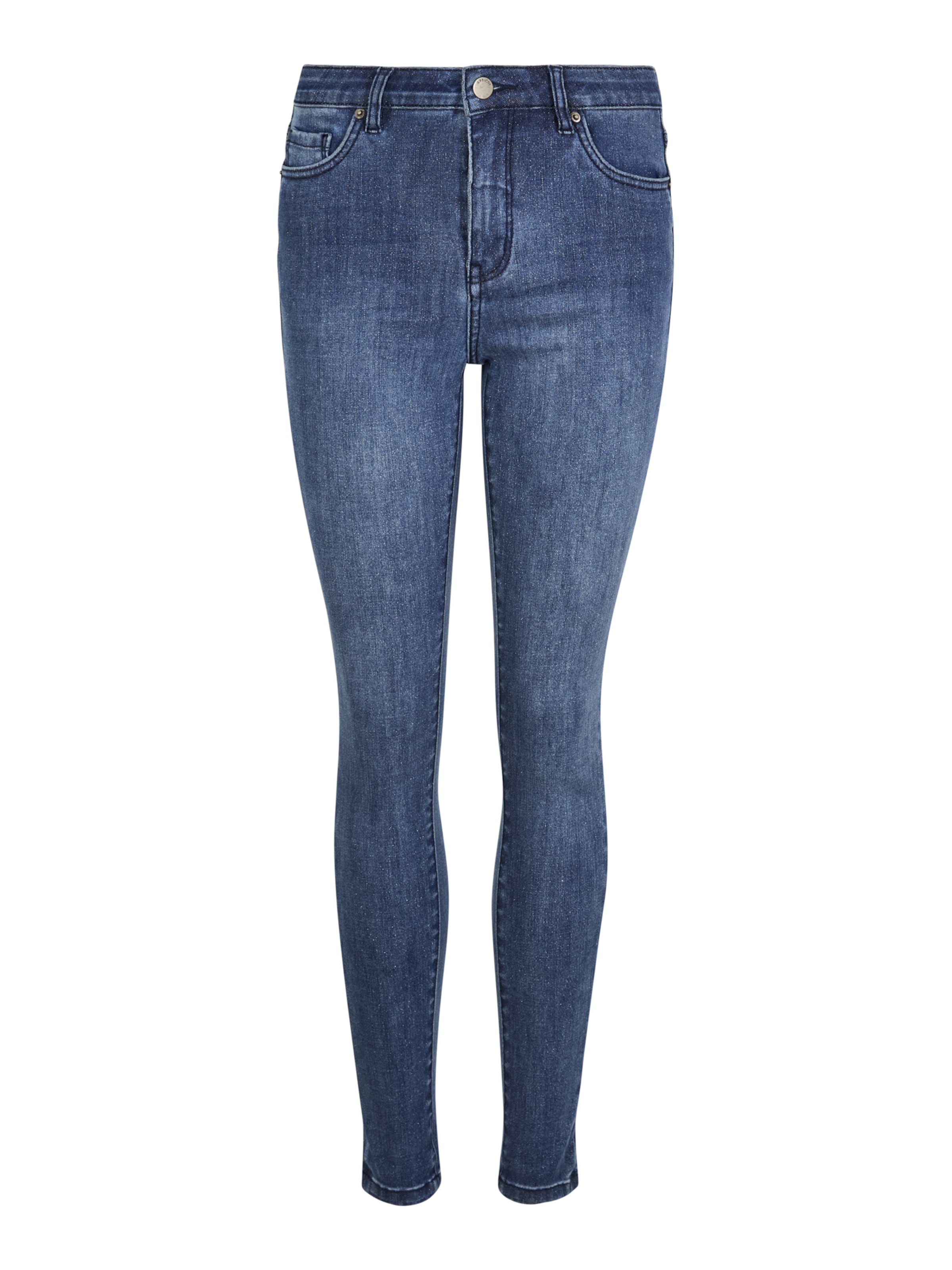 Skinny Jean Apricot en bleu : devant