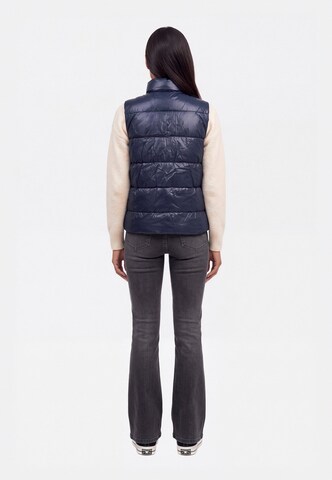 Gap Petite Vest, värv sinine: tagant vaates