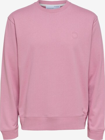 SELECTED HOMME Sweatshirt 'Soon' in Pink: predná strana