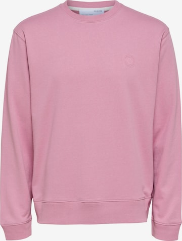 SELECTED HOMME Sweatshirt 'Soon' i rosa: framsida