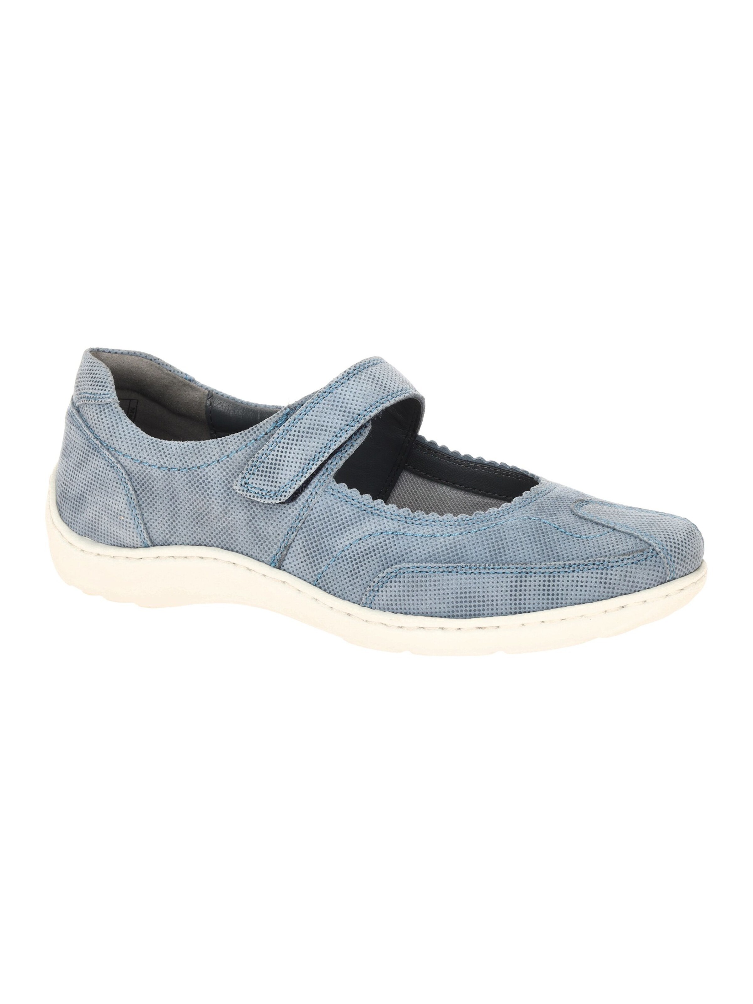 WALDLÄUFER Ballerina met riempjes 'Henni' in Blauw: voorkant