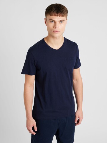 T-Shirt CAMP DAVID en bleu : devant