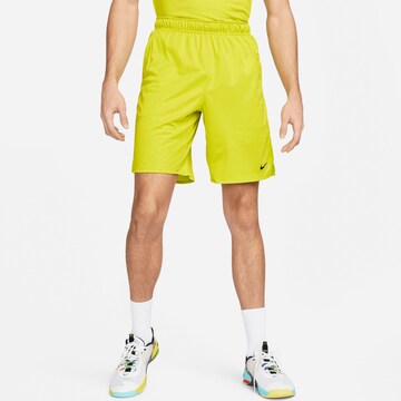 NIKE Regular Workout Pants 'Totality Pro' in Yellow: front