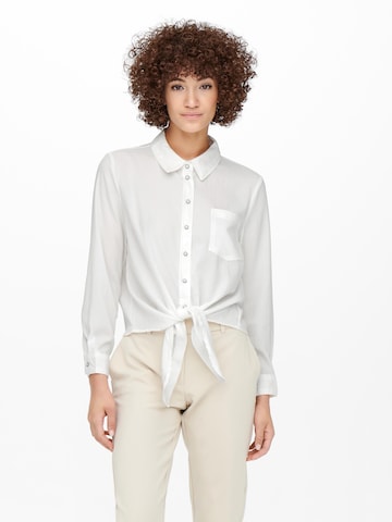 ONLY Blouse 'Lecey' in Wit: voorkant