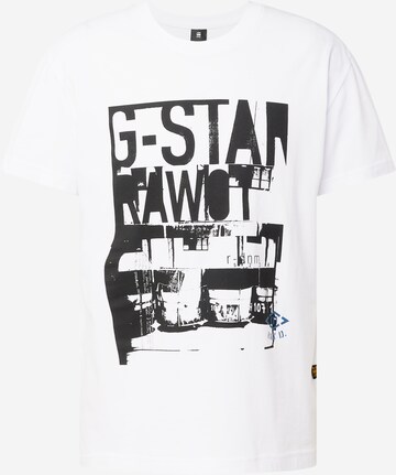 Maglietta 'Underground' di G-Star RAW in bianco: frontale