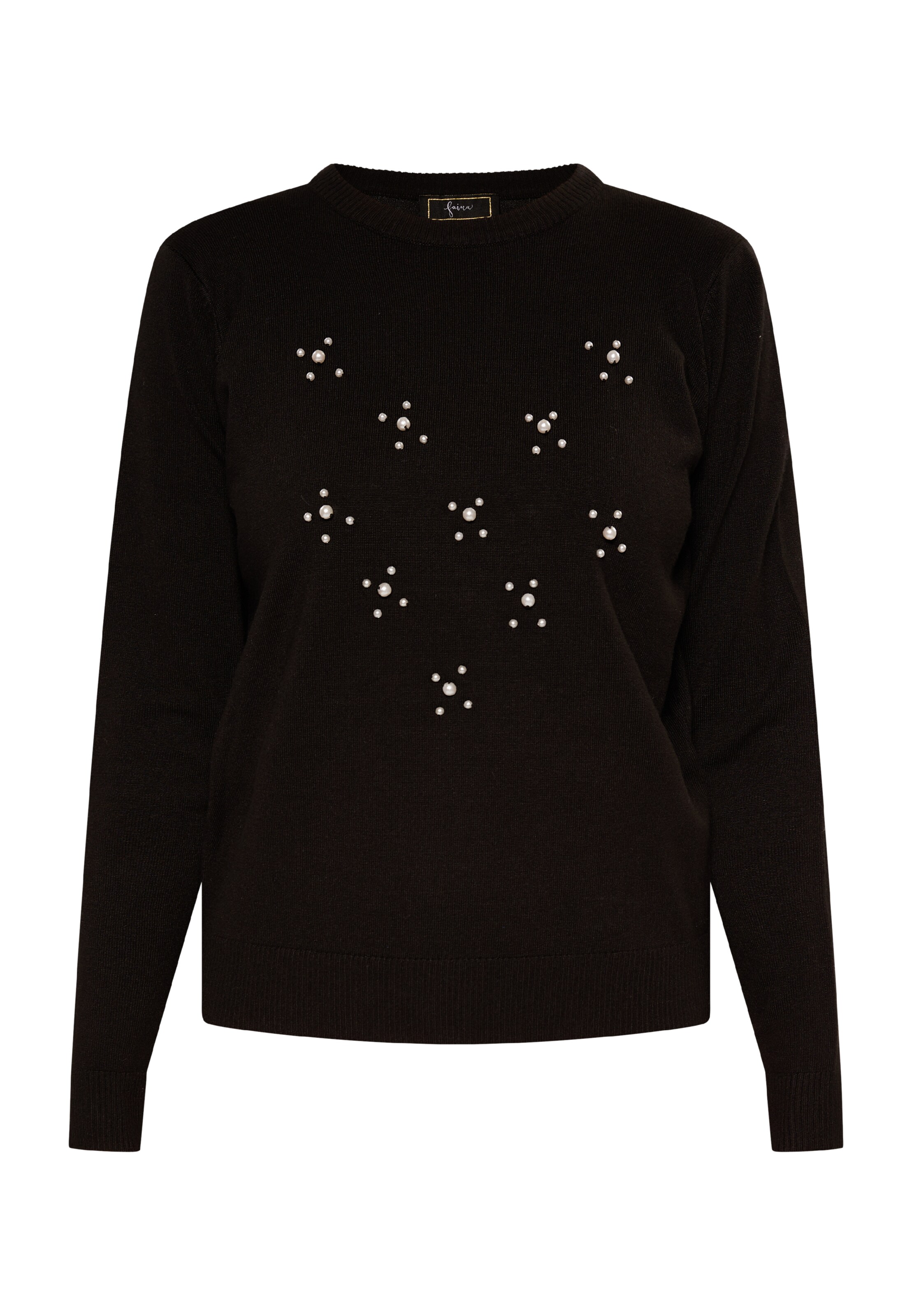 faina Trui in Zwart: voorkant