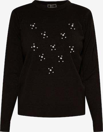 Pull-over faina en noir : devant