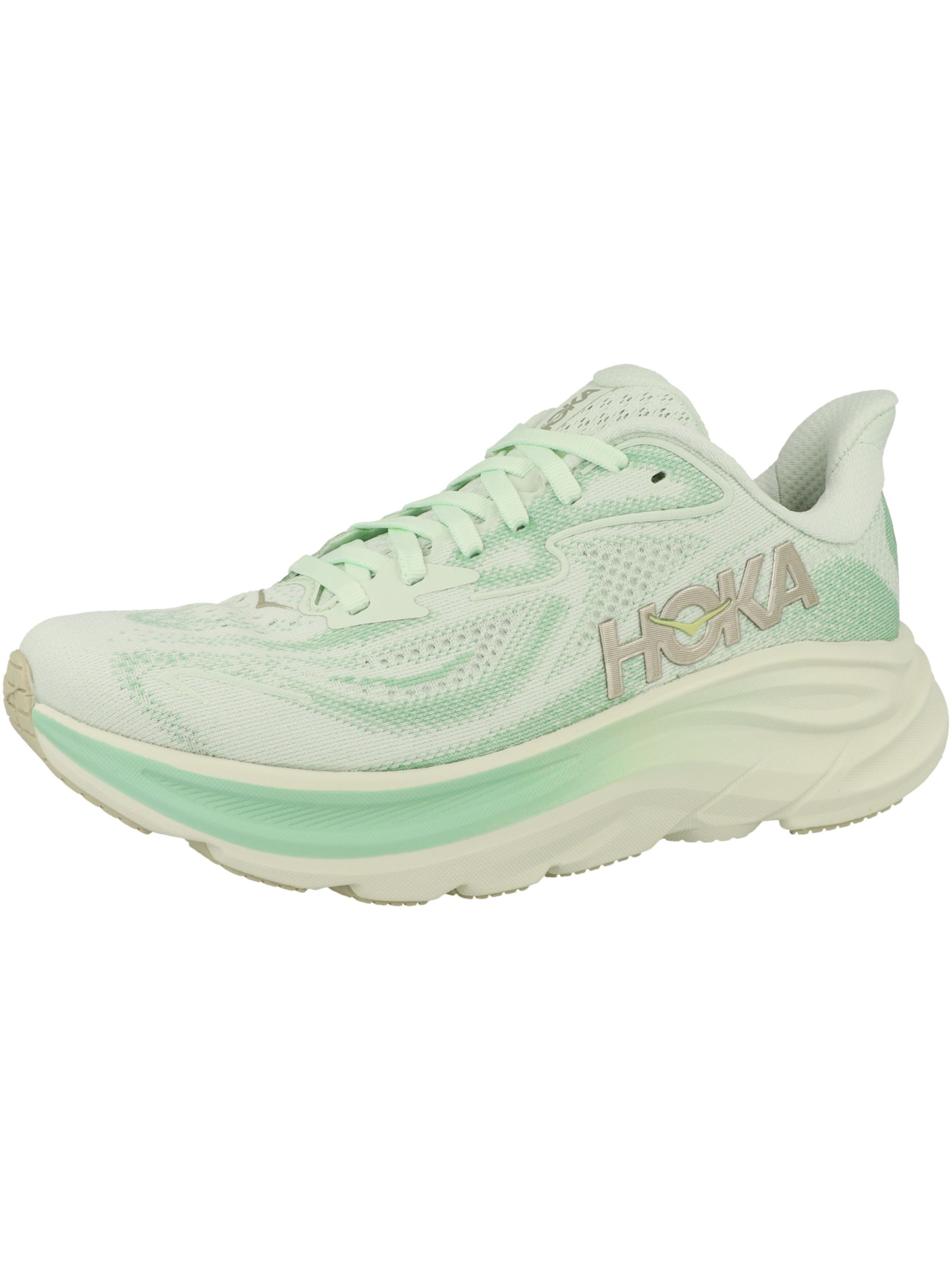 HOKA Loopschoen &#x27;Clifton 10&#x27; in Groen: voorkant