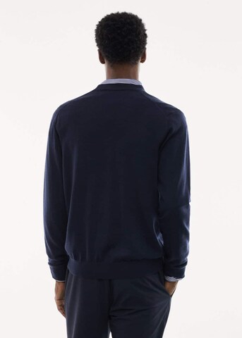 MANGO MAN Strickjacke 'Willyc' in Blau