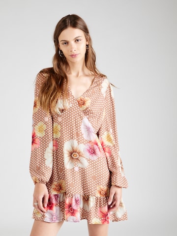 Robe 'TEMPIE' River Island en marron : devant