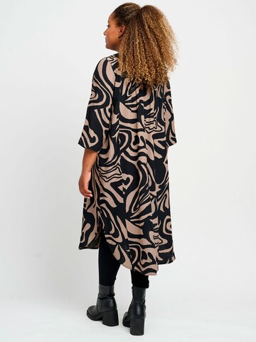 Robe 'Carine' Pont Neuf en marron