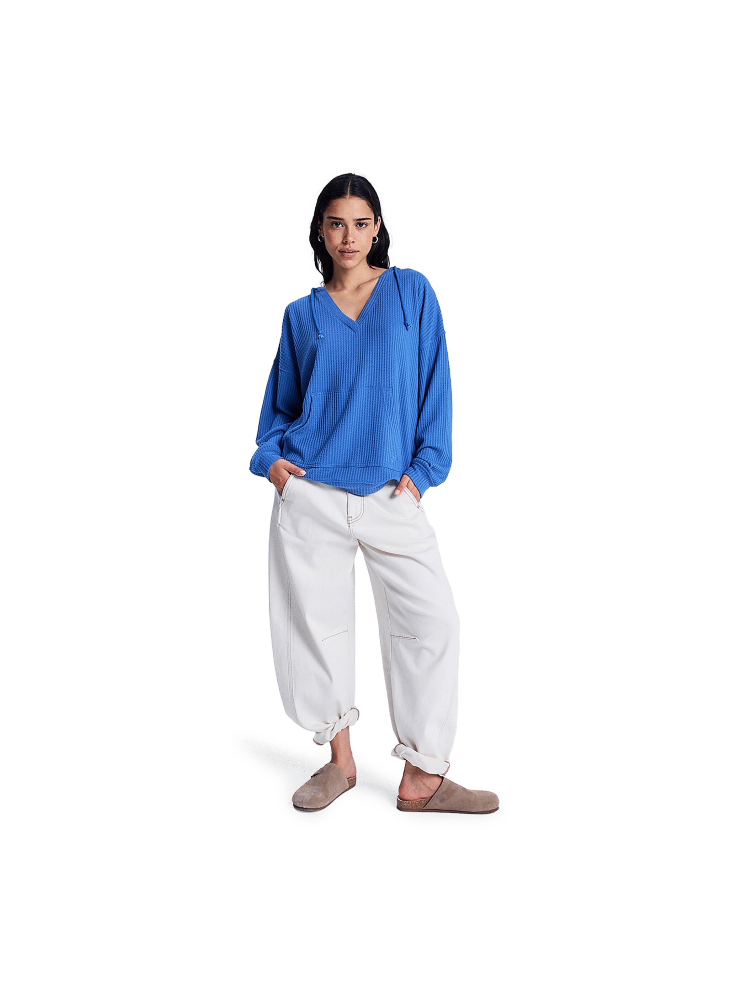 ROXY Oversized Sweater 'Ocean Drive' in Blue