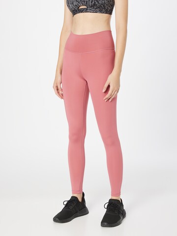 ADIDAS SPORTSWEAR Skinny Sportbroek 'Optime' in Roze: voorkant