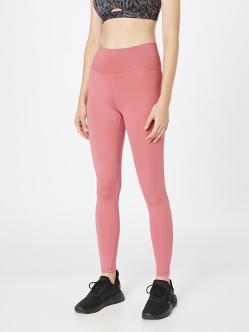 ADIDAS SPORTSWEAR Skinny Workout Pants 'Optime' in Pink: front