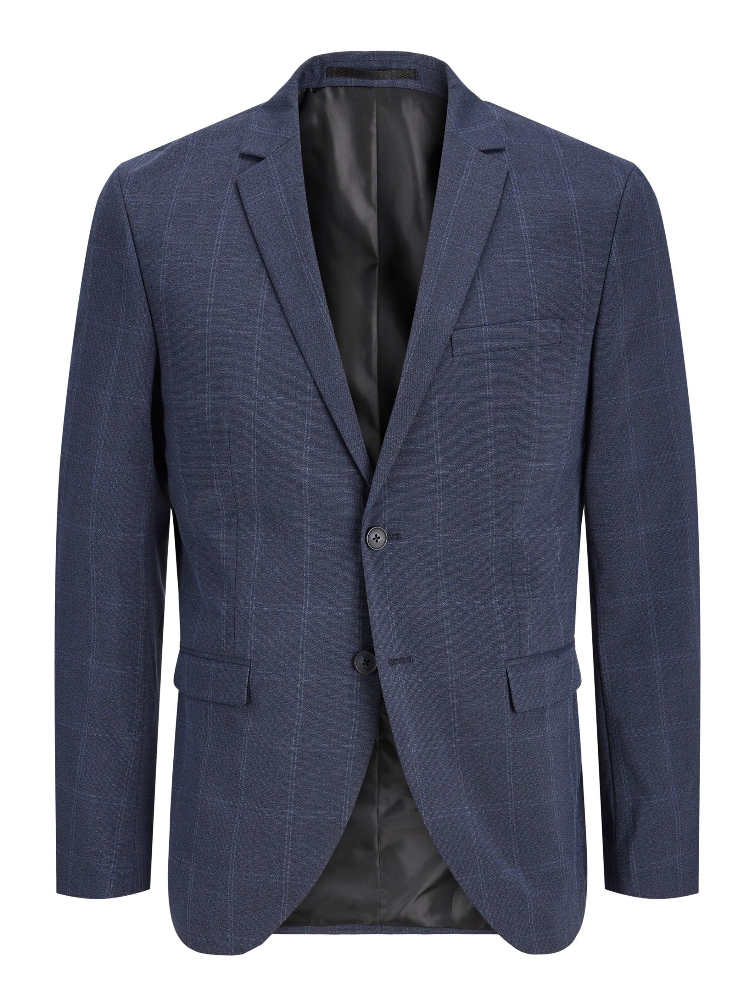 JACK & JONES - Corte superestrecho Chaqueta saco 'FRANCO' en azul: frente