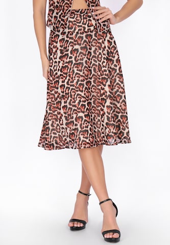 faina Skirt in Rot: Vorderseite