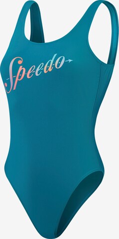 SPEEDO Sportbadeanzug in Blau