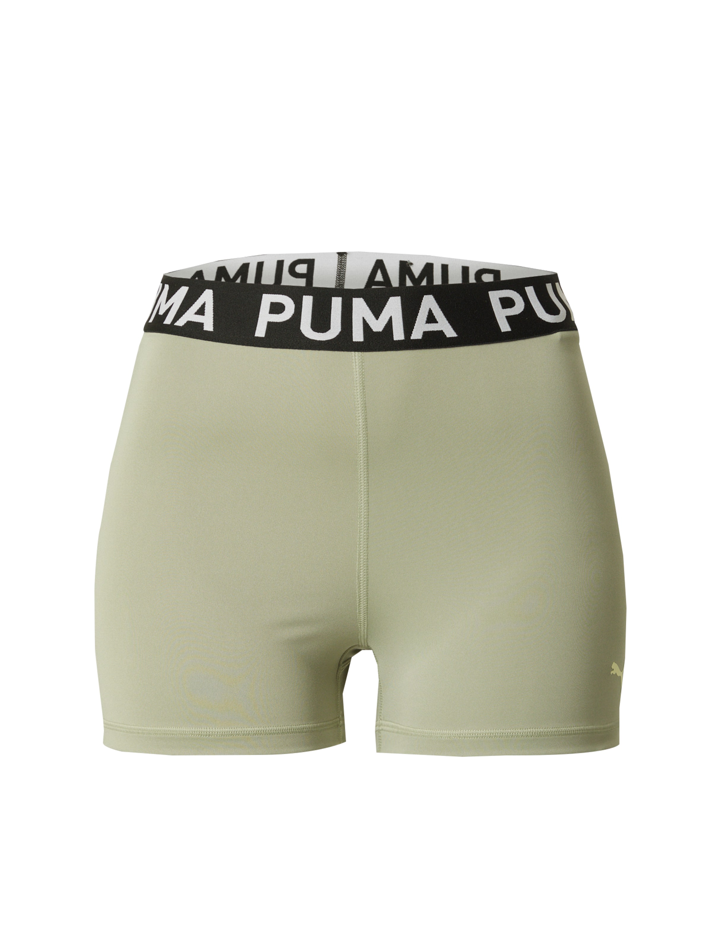 PUMA Skinny Spodnie sportowe 'Strong 3' w kolorze zielony: przód