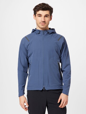 UNDER ARMOUR Sportjacke 'Unstoppable' in Blau: Vorderseite