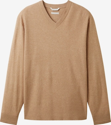 TOM TAILOR Sweater in Beige: front