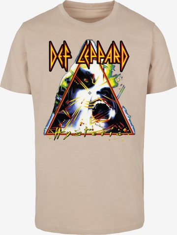 F4NT4STIC T-Shirt 'Def Leppard Hysteria' in Beige: Vorderseite