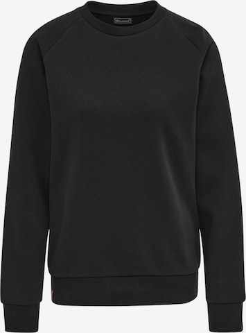 Hummel Sportief sweatshirt in Zwart: voorkant