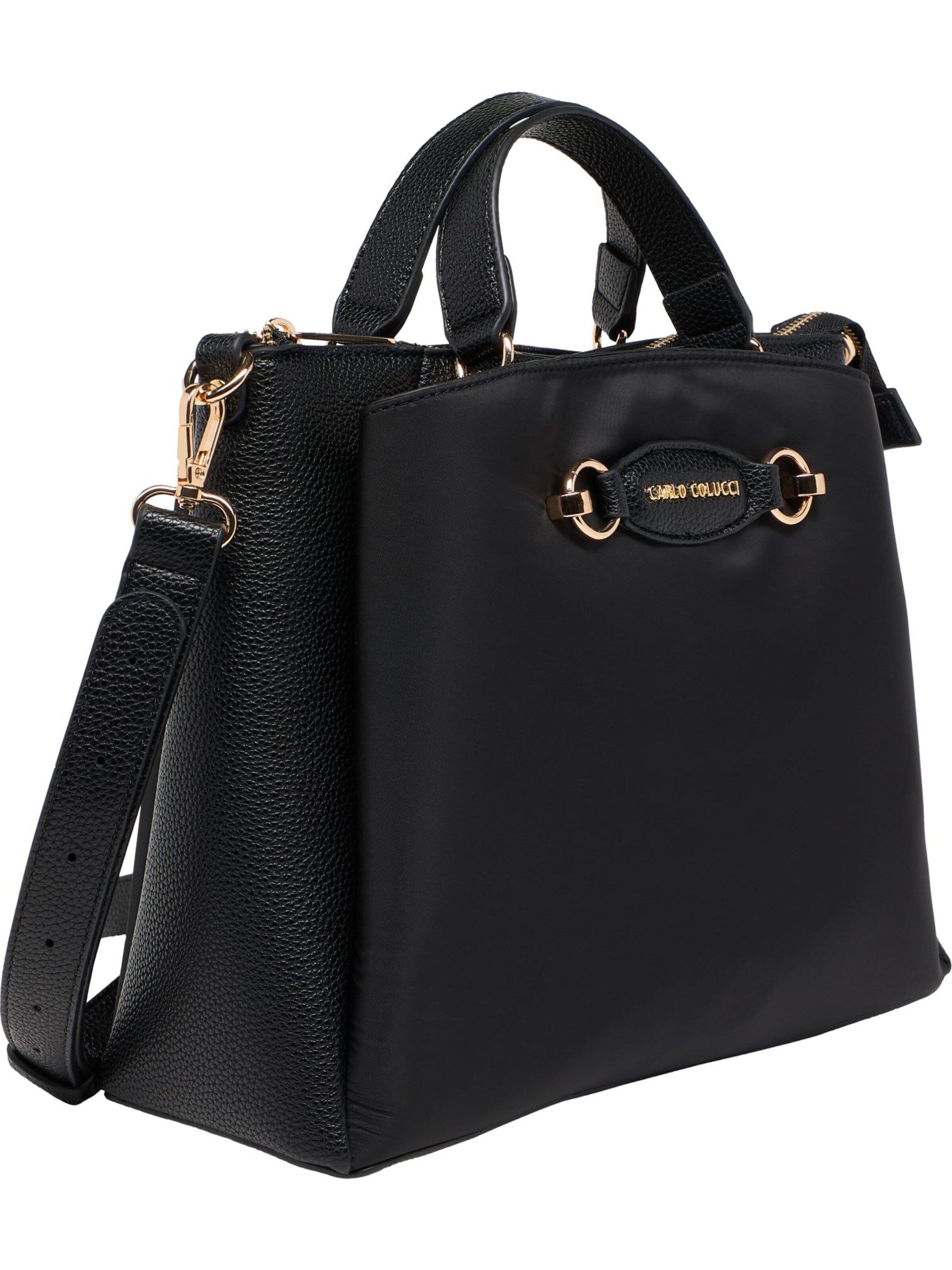 Carlo Colucci Handtasche 'Falkensteiner' in Schwarz