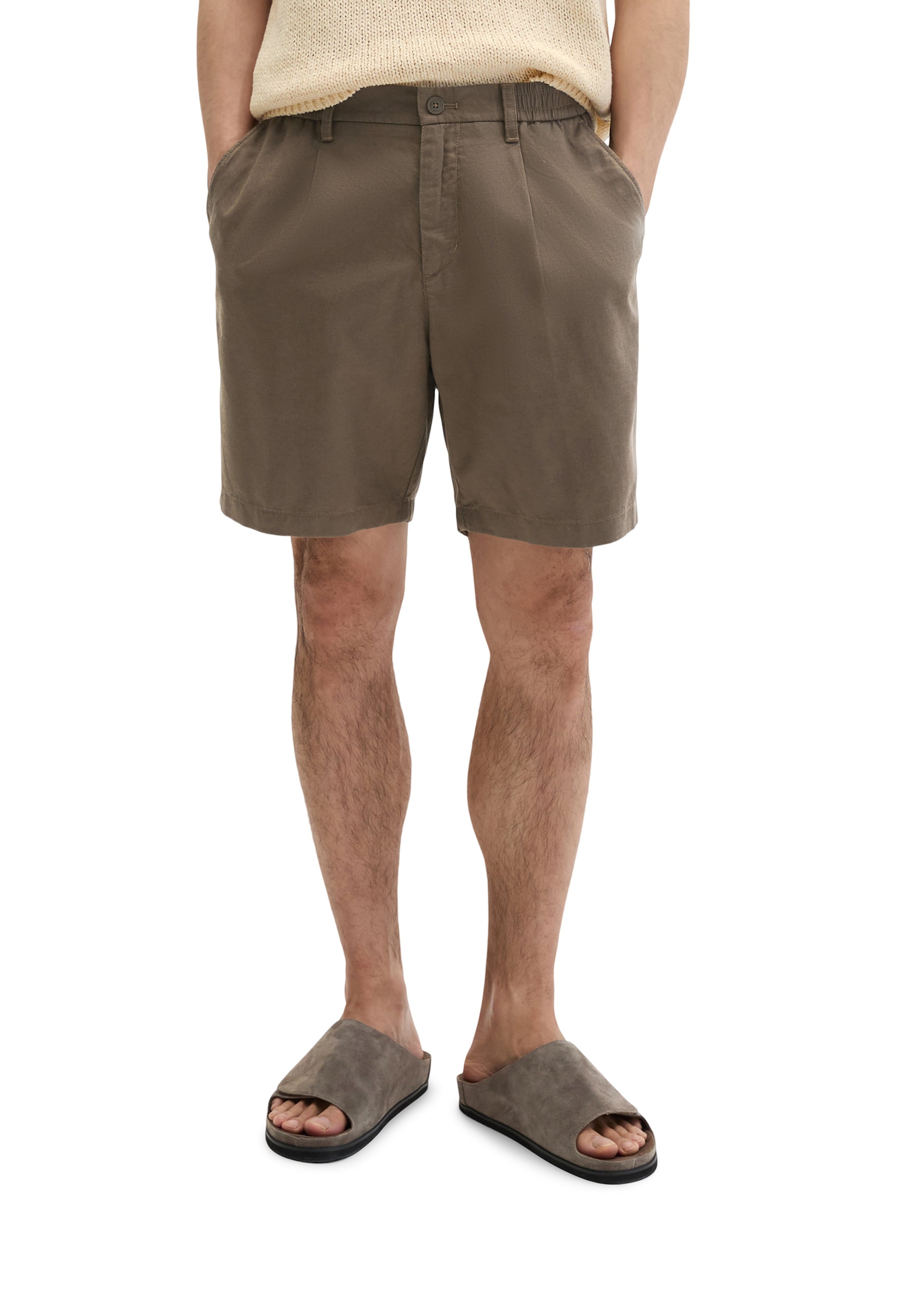 Marc O'Polo Regular Trousers 'Eksjö' in Brown: front