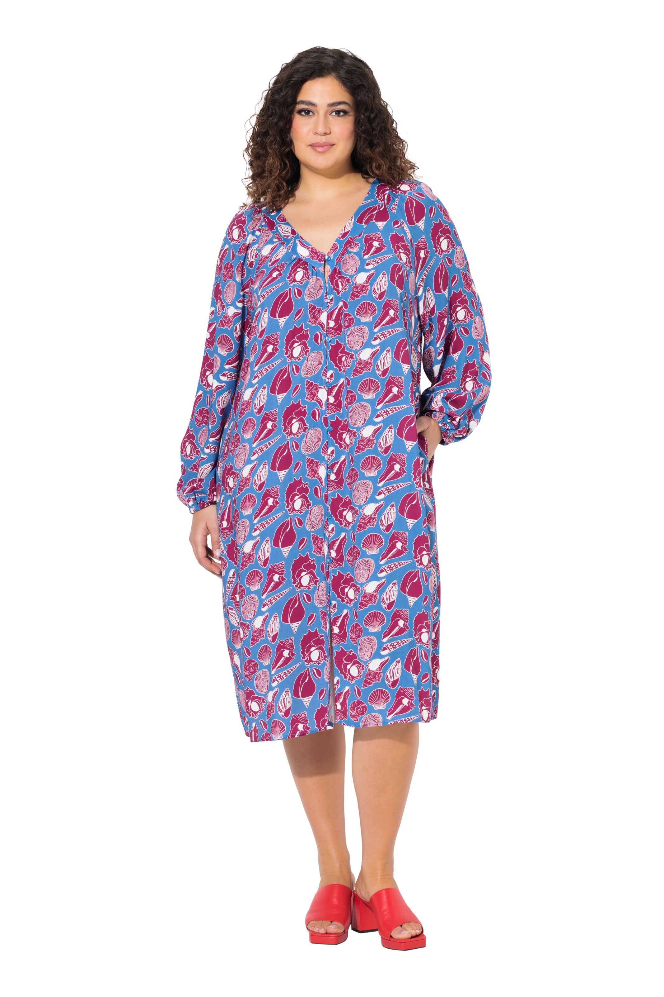 Ulla Popken Kleid in Lila: Vorderseite