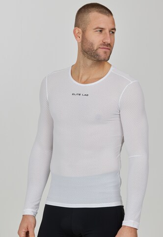 ELITE LAB Performance shirt 'Bike Elite X1' in White: front