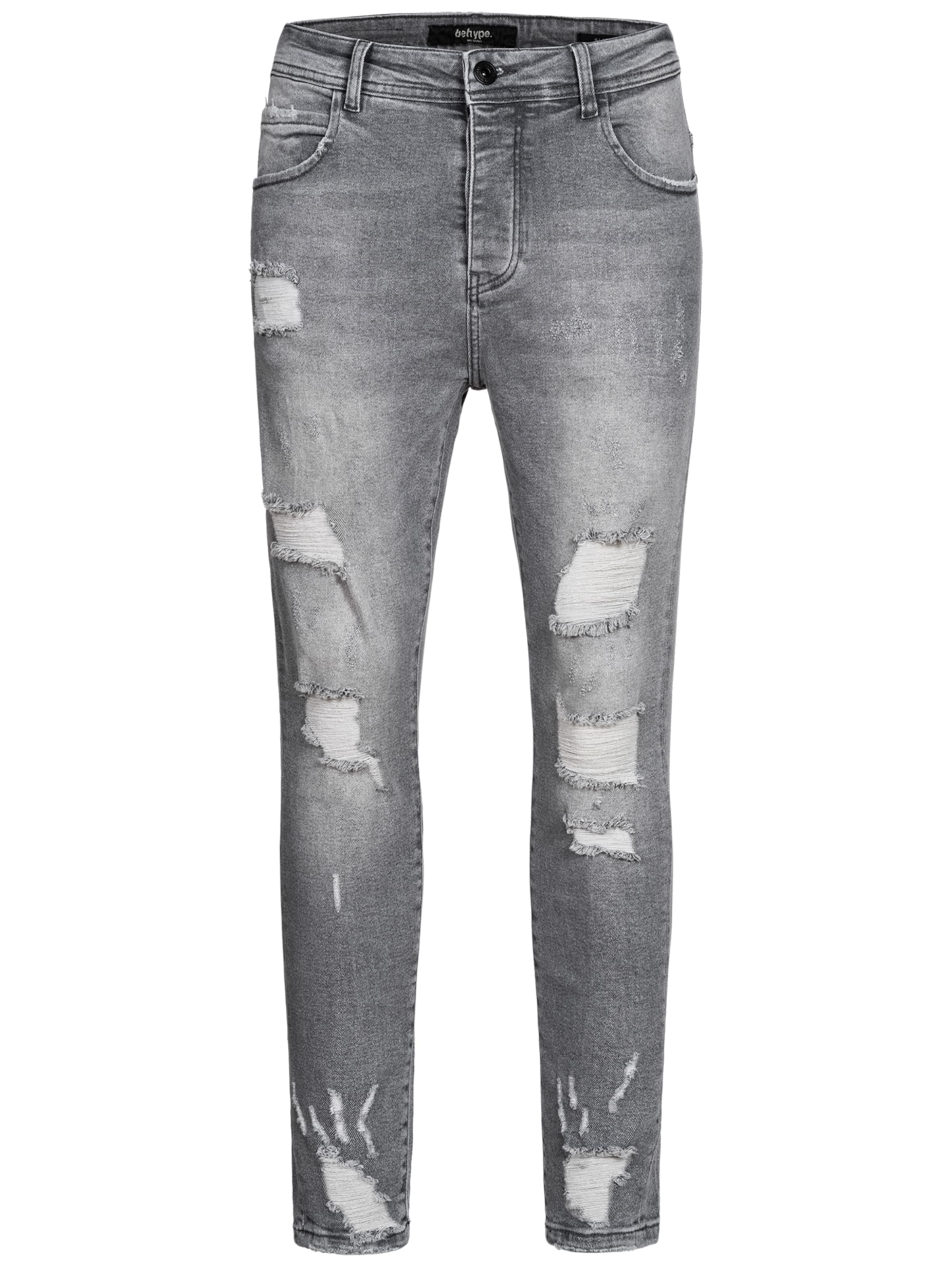 behype Jeans 'Dino' in Grey: front