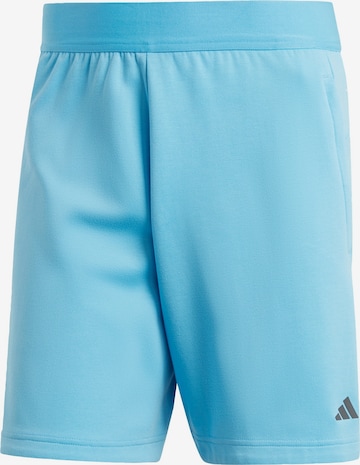 ADIDAS PERFORMANCE Regular Workout Pants in Blue: front