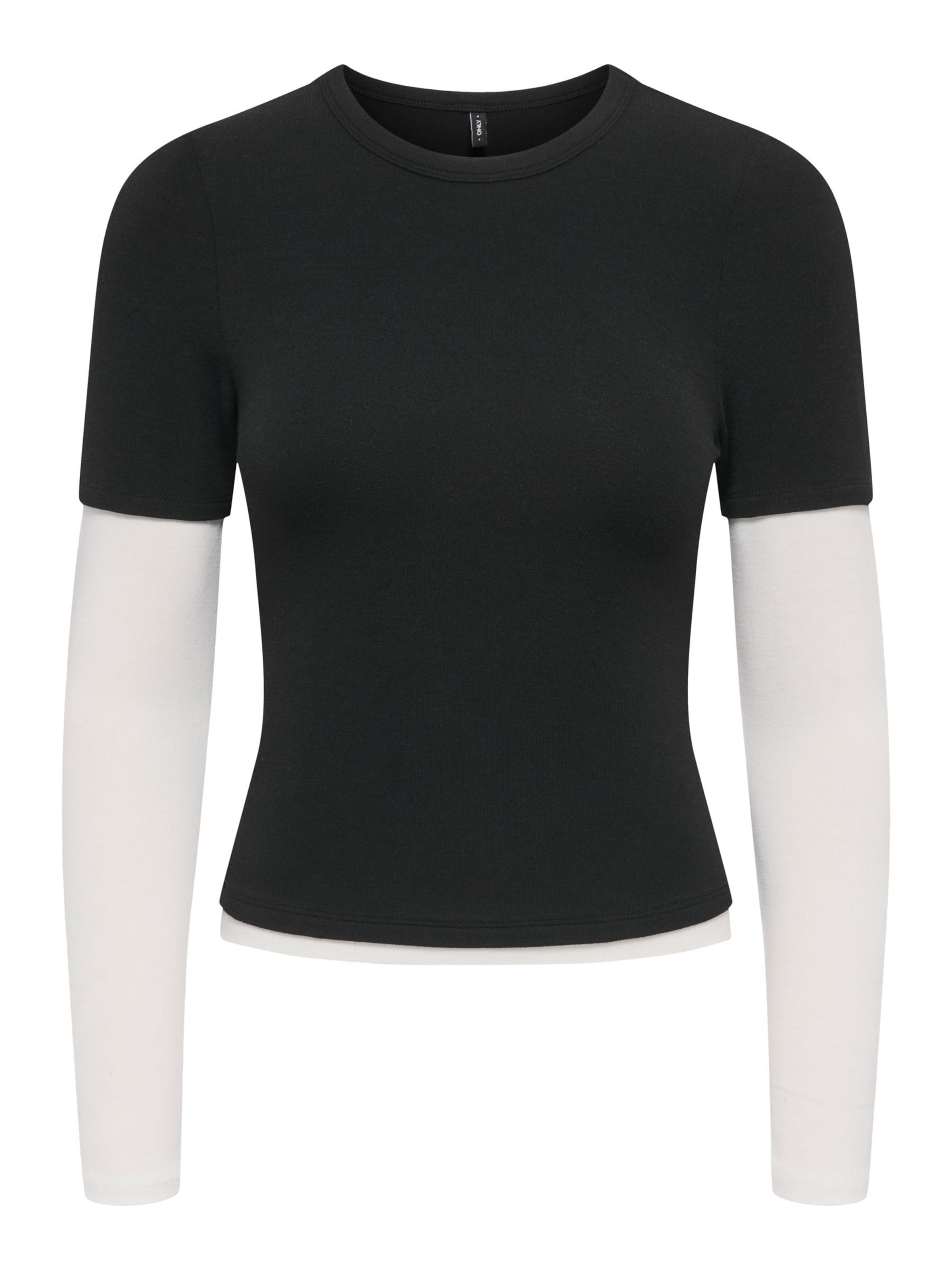 ONLY Shirt 'DUBLA' in Schwarz: Vorderseite