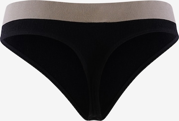 ADIDAS ORIGINALS Thong ' Logo Rib ' in Black