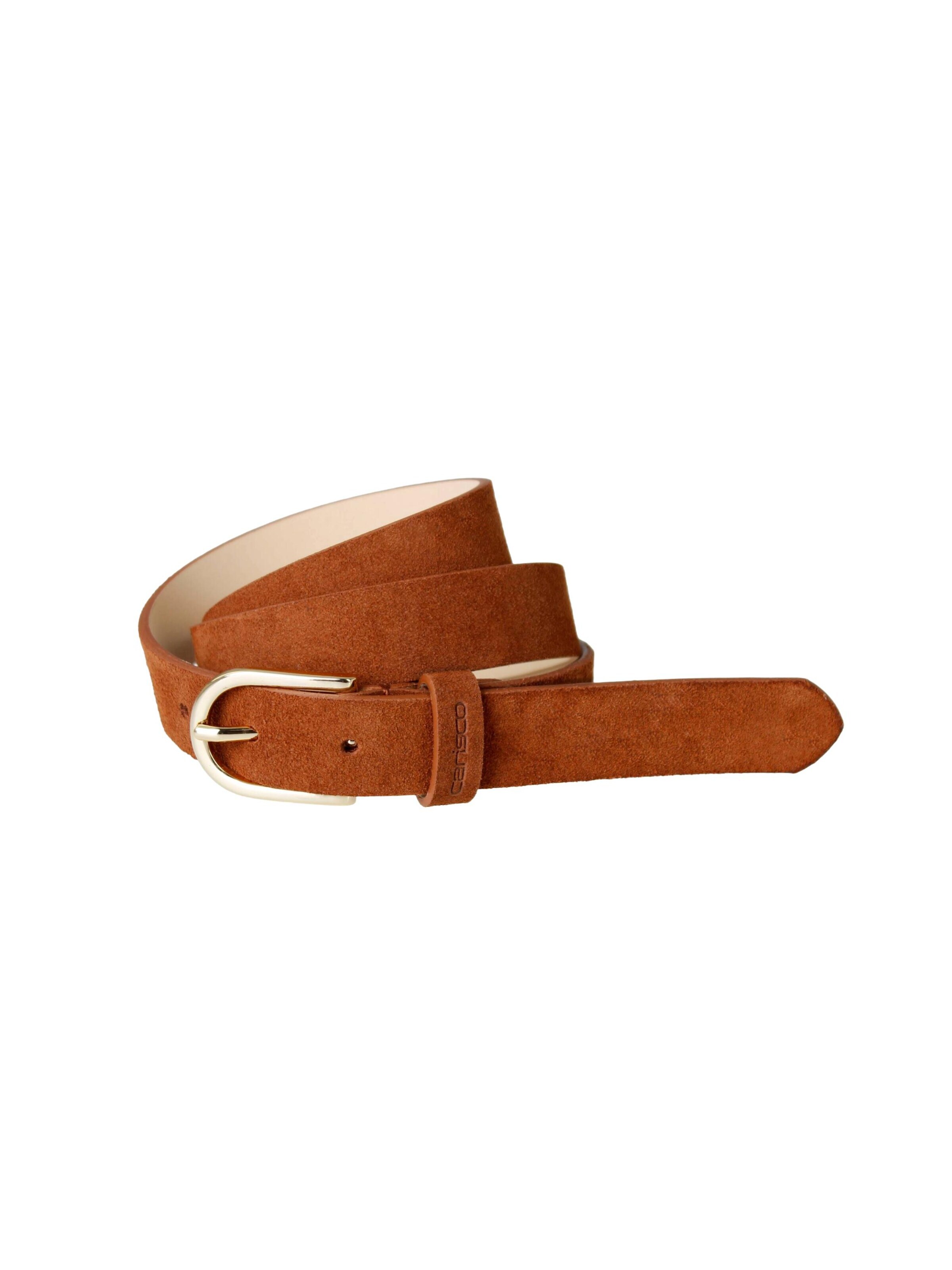 carisco Gürtel 'Woman Basic Suede'‌ in Braun: Vorderseite