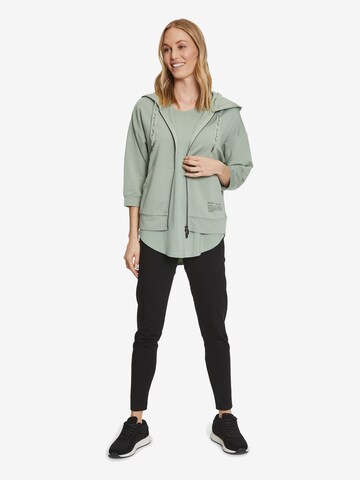 Betty Barclay Zip-Up Hoodie in Green